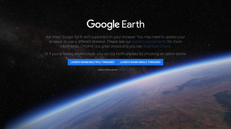 Google Earth
Google Earth
Google Earth