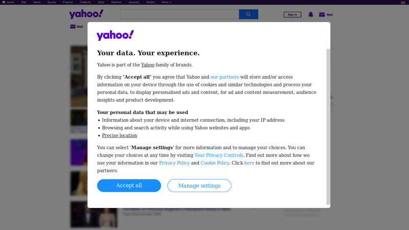 yahoo!
Welcome to Yahoo!, the world's most visited home page.Quickly find what you're searching for, get in touch with friends and stay in-the-know with the latest news and information.
yahoo,news,information
