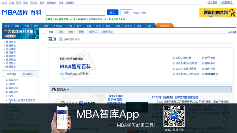 MBA think tank encyclopedia, the world's largest Chinese management encyclopedia thumbnail